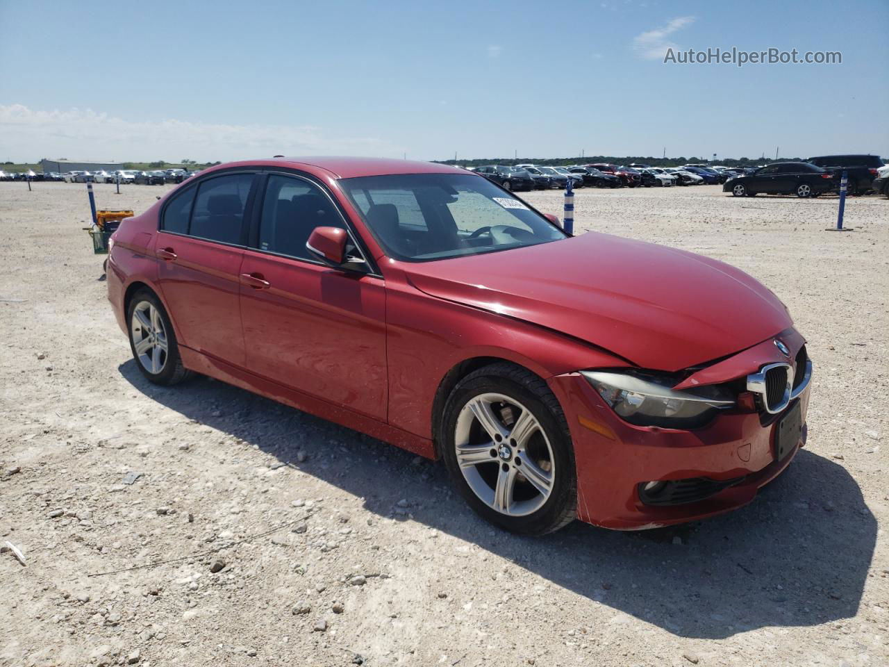 2013 Bmw 328 I Sulev Красный vin: WBA3C1C52DF438052