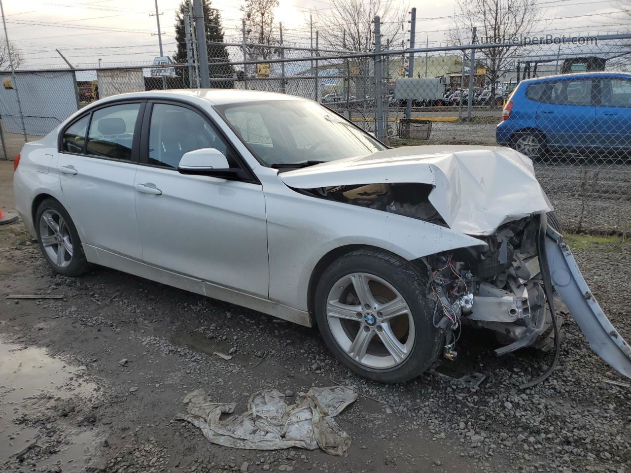 2013 Bmw 328 I Sulev Белый vin: WBA3C1C52DF440027