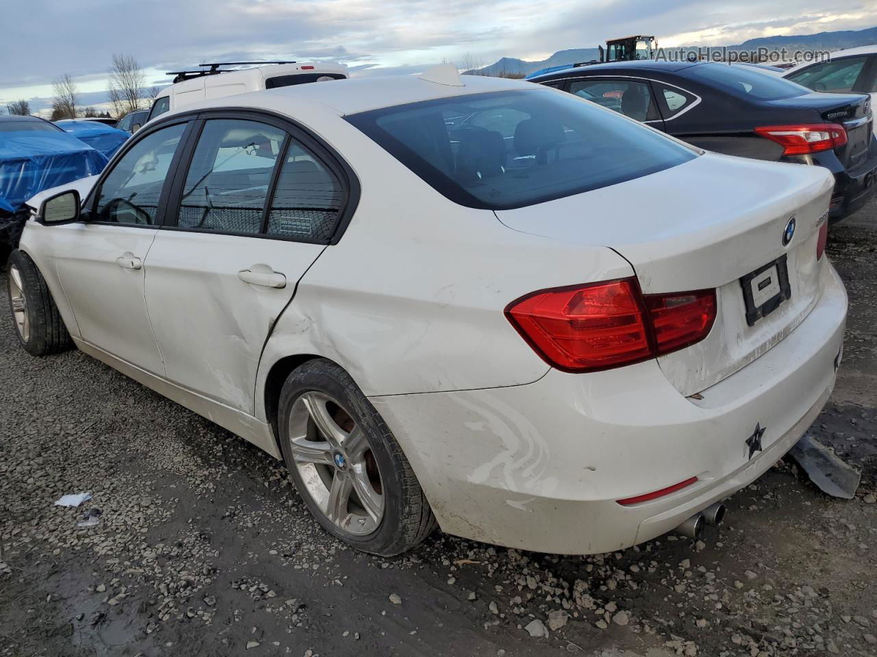 2013 Bmw 328 I Sulev White vin: WBA3C1C52DF440027