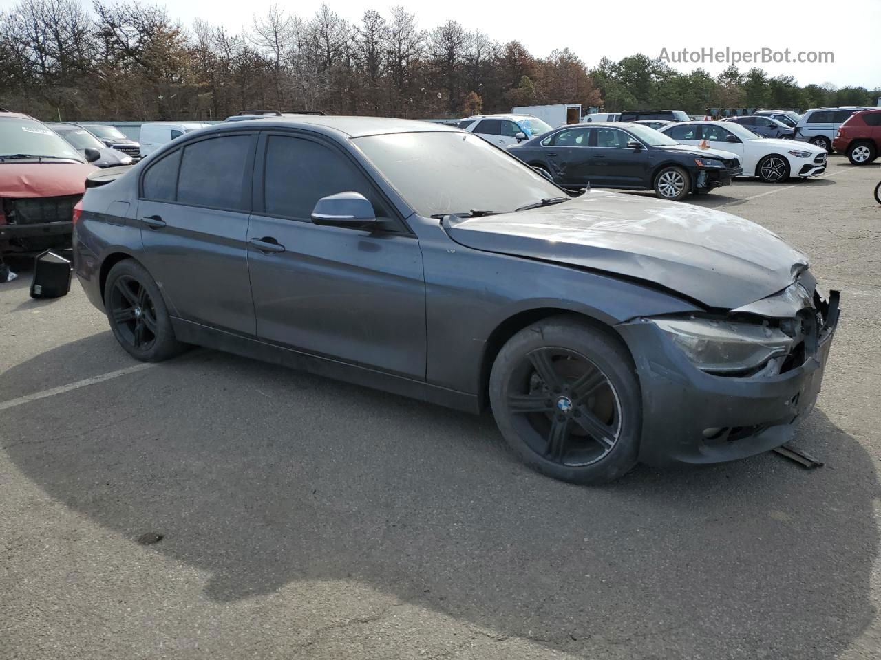 2014 Bmw 328 I Sulev Gray vin: WBA3C1C52EK106153