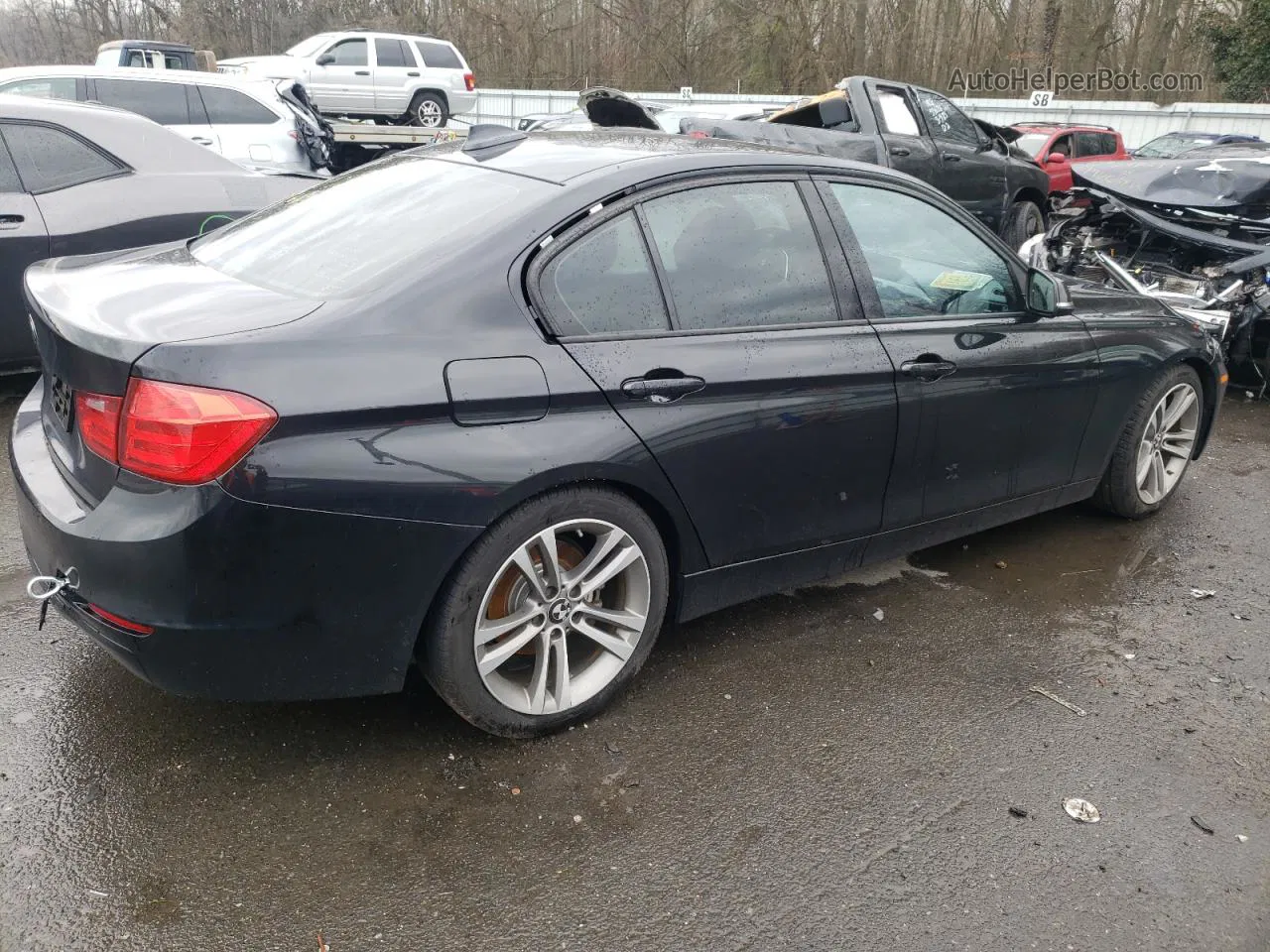 2014 Bmw 328 I Sulev Black vin: WBA3C1C52EK106332