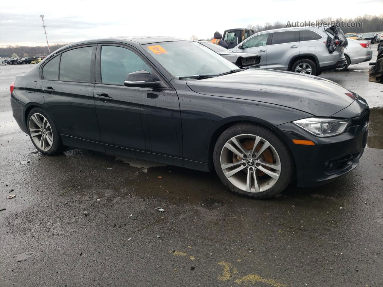 2014 Bmw 328 I Sulev Black vin: WBA3C1C52EK106332