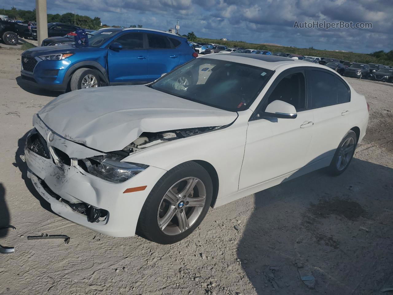 2014 Bmw 328 I Sulev White vin: WBA3C1C52EK109554