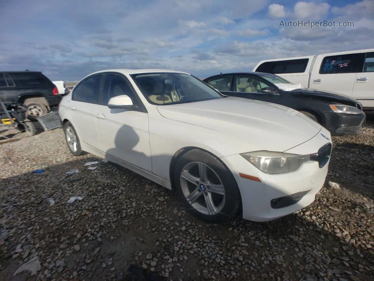 2014 Bmw 328 I Sulev Белый vin: WBA3C1C53EK108106