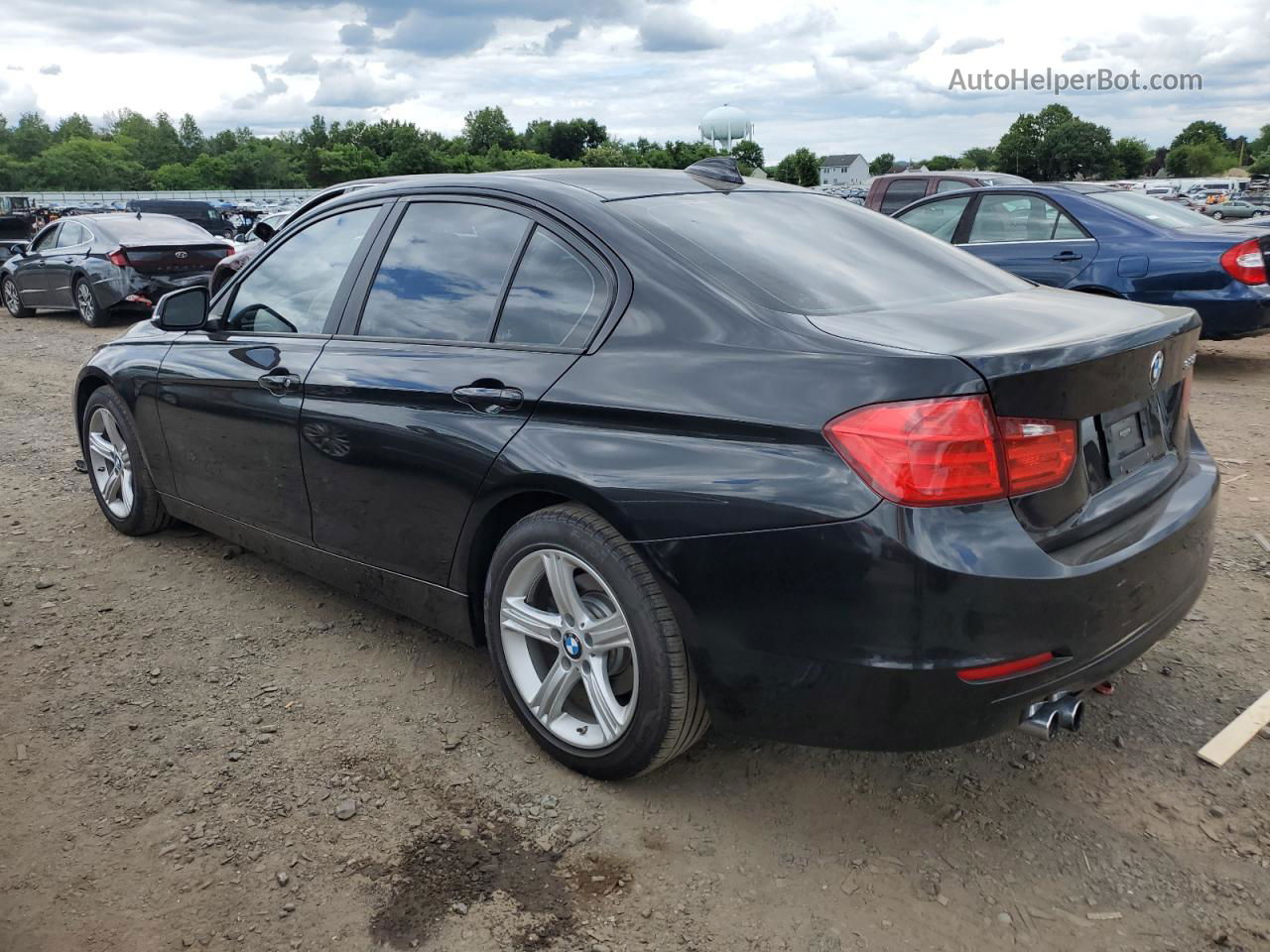 2015 Bmw 328 I Sulev Черный vin: WBA3C1C53FK124453