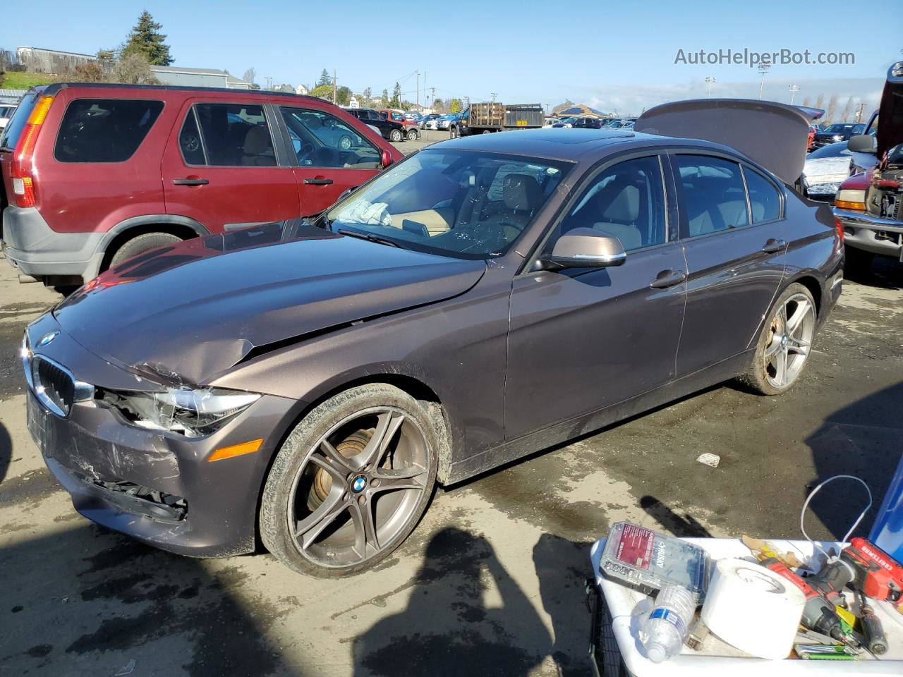 2012 Bmw 328 I Sulev Gray vin: WBA3C1C54CA696987