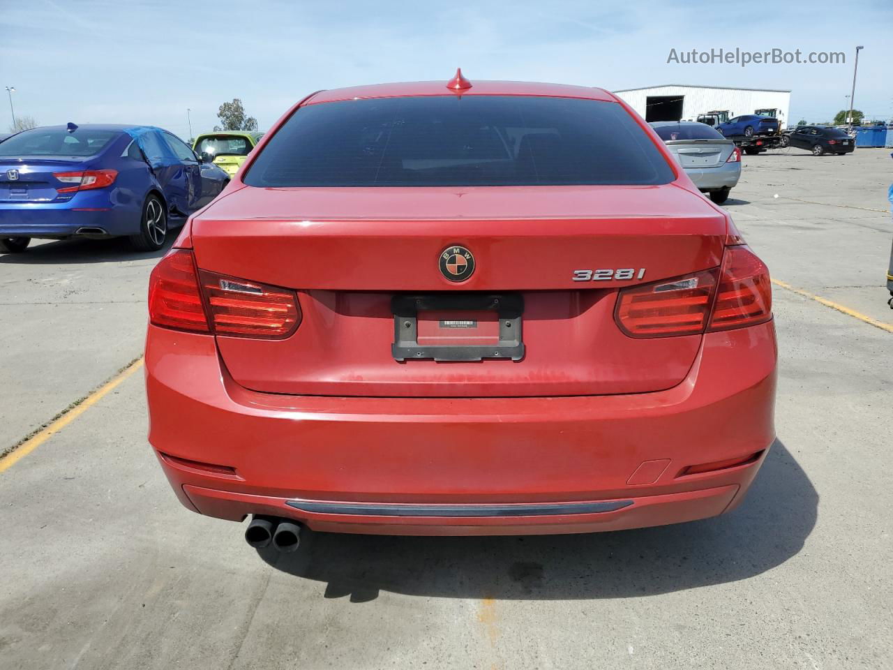 2012 Bmw 328 I Sulev Red vin: WBA3C1C54CF434258