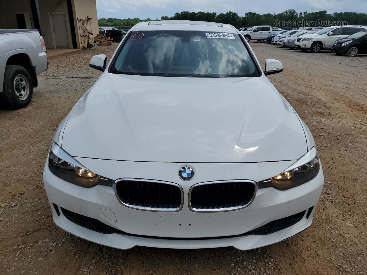 2013 Bmw 328 I Sulev White vin: WBA3C1C54DF439140