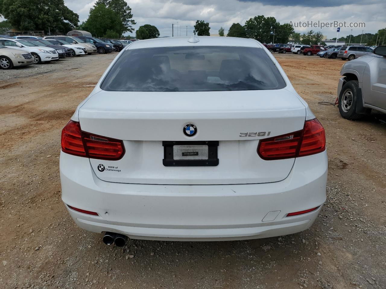 2013 Bmw 328 I Sulev White vin: WBA3C1C54DF439140