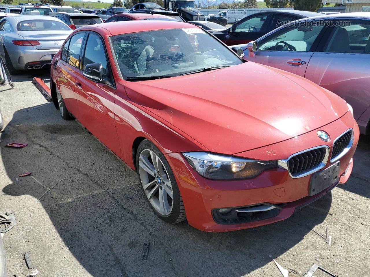 2014 Bmw 328 I Sulev Red vin: WBA3C1C54EK105893