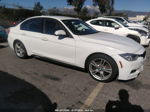 2014 Bmw 3 Series 328i White vin: WBA3C1C54EK106753