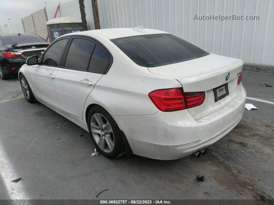 2014 Bmw 3 Series 328i White vin: WBA3C1C54EK114626