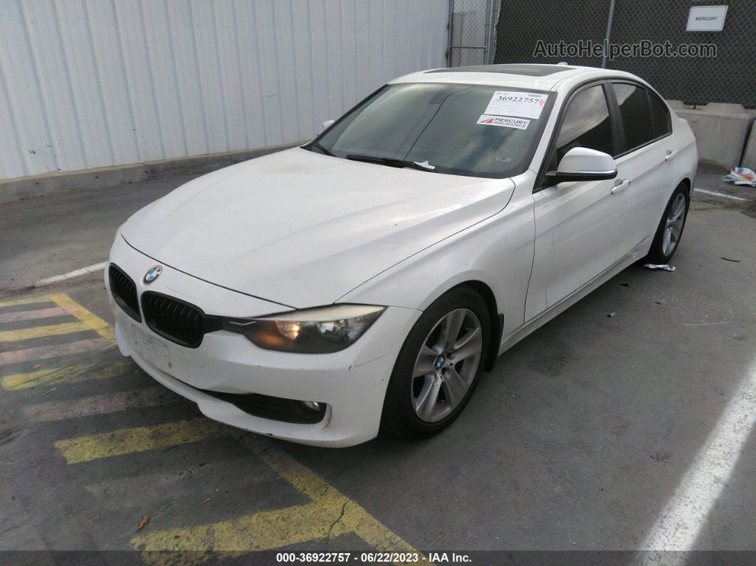 2014 Bmw 3 Series 328i White vin: WBA3C1C54EK114626