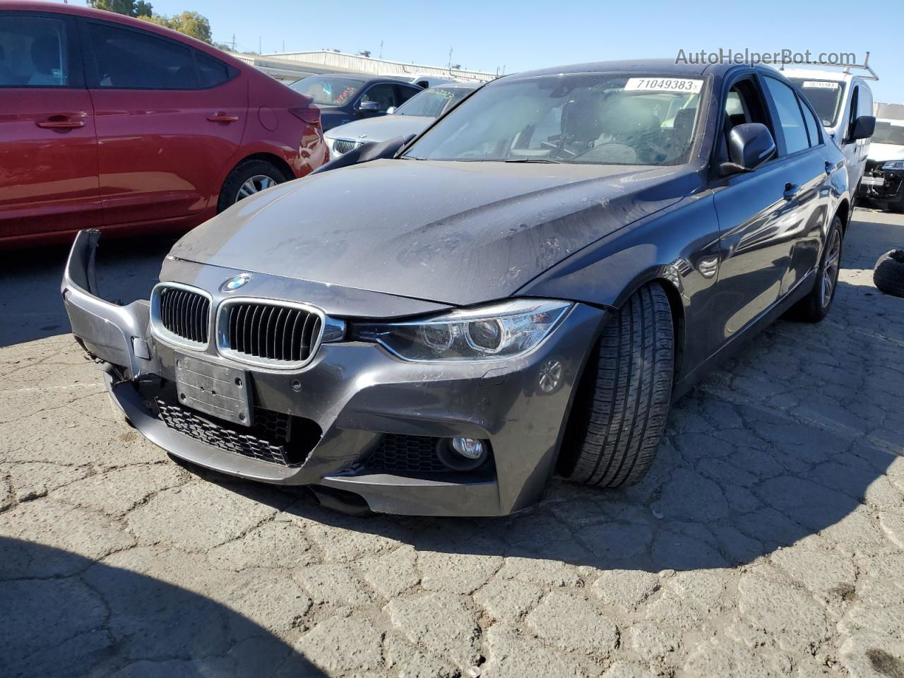 2014 Bmw 328 I Sulev Gray vin: WBA3C1C54EK117526