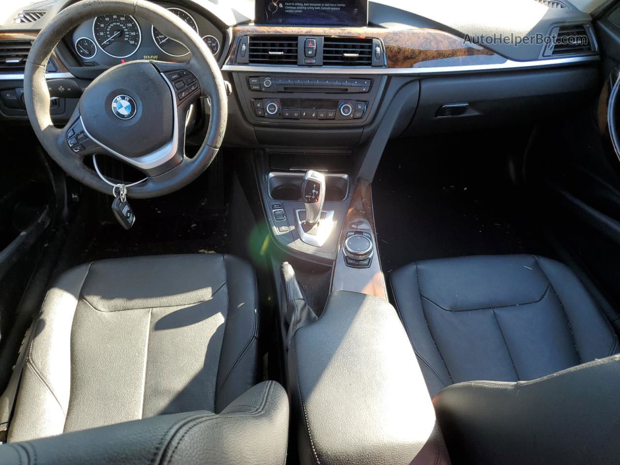 2015 Bmw 328 I Sulev Синий vin: WBA3C1C54FK119259