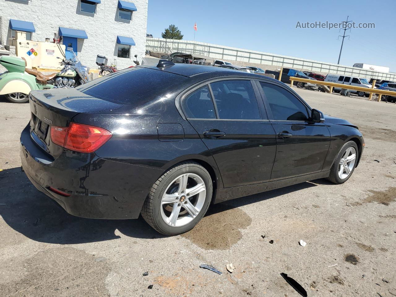 2015 Bmw 328 I Sulev Черный vin: WBA3C1C54FP852608