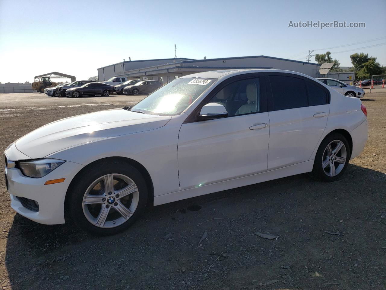 2013 Bmw 328 I Sulev White vin: WBA3C1C55DF435548