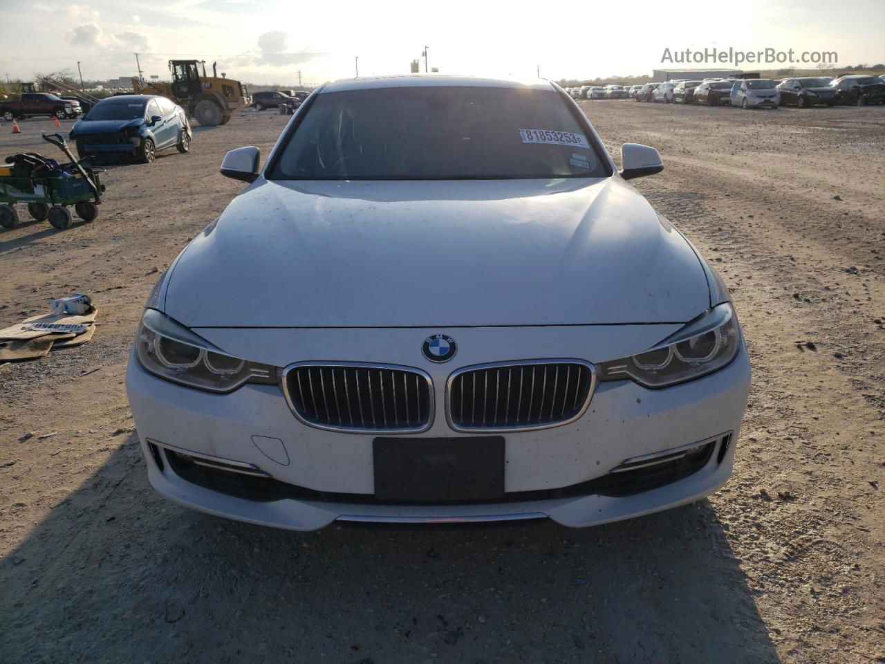 2013 Bmw 328 I Sulev White vin: WBA3C1C55DF441530