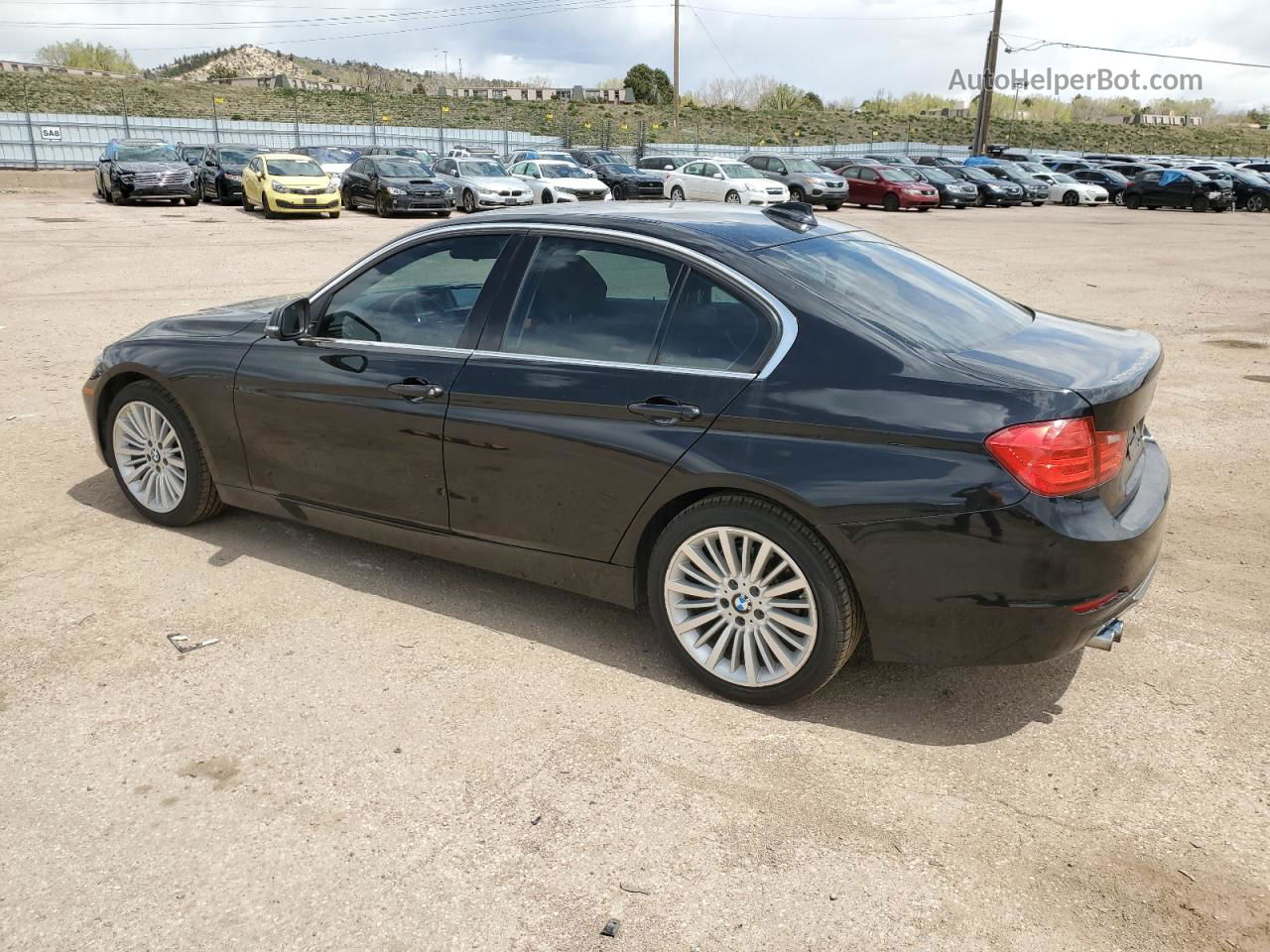 2013 Bmw 328 I Sulev Черный vin: WBA3C1C55DK104671