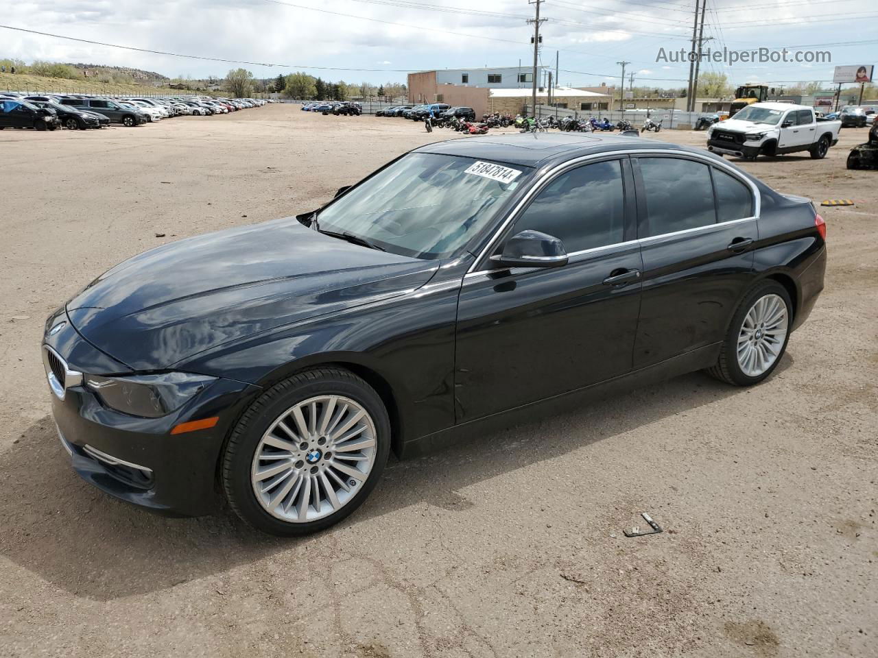 2013 Bmw 328 I Sulev Черный vin: WBA3C1C55DK104671