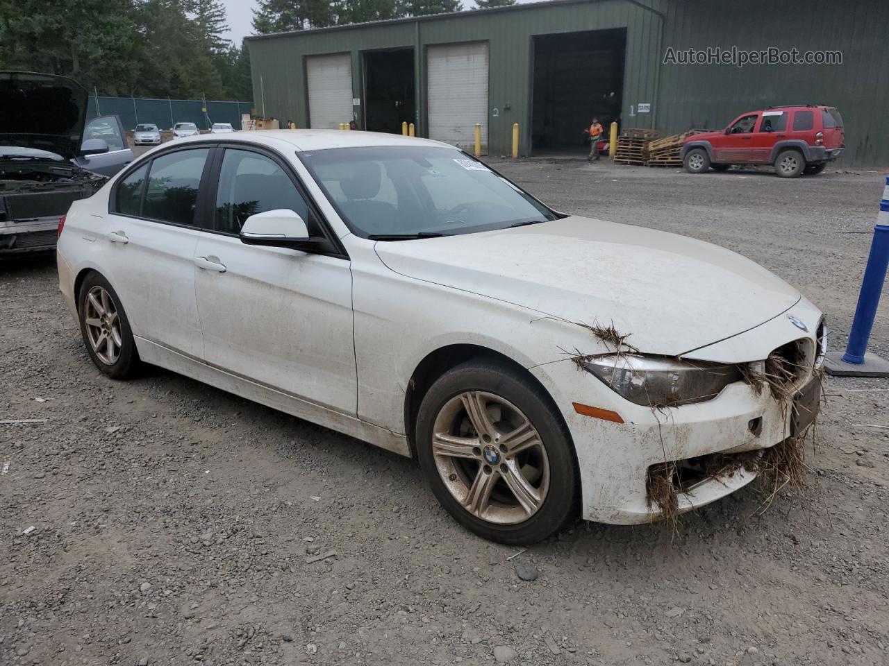 2014 Bmw 328 I Sulev White vin: WBA3C1C55EK107829