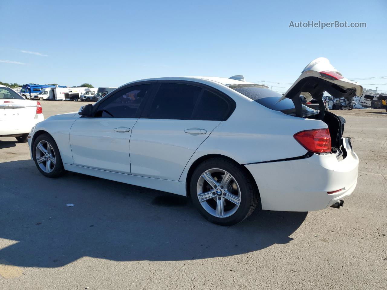 2014 Bmw 328 I Sulev White vin: WBA3C1C55EK110617