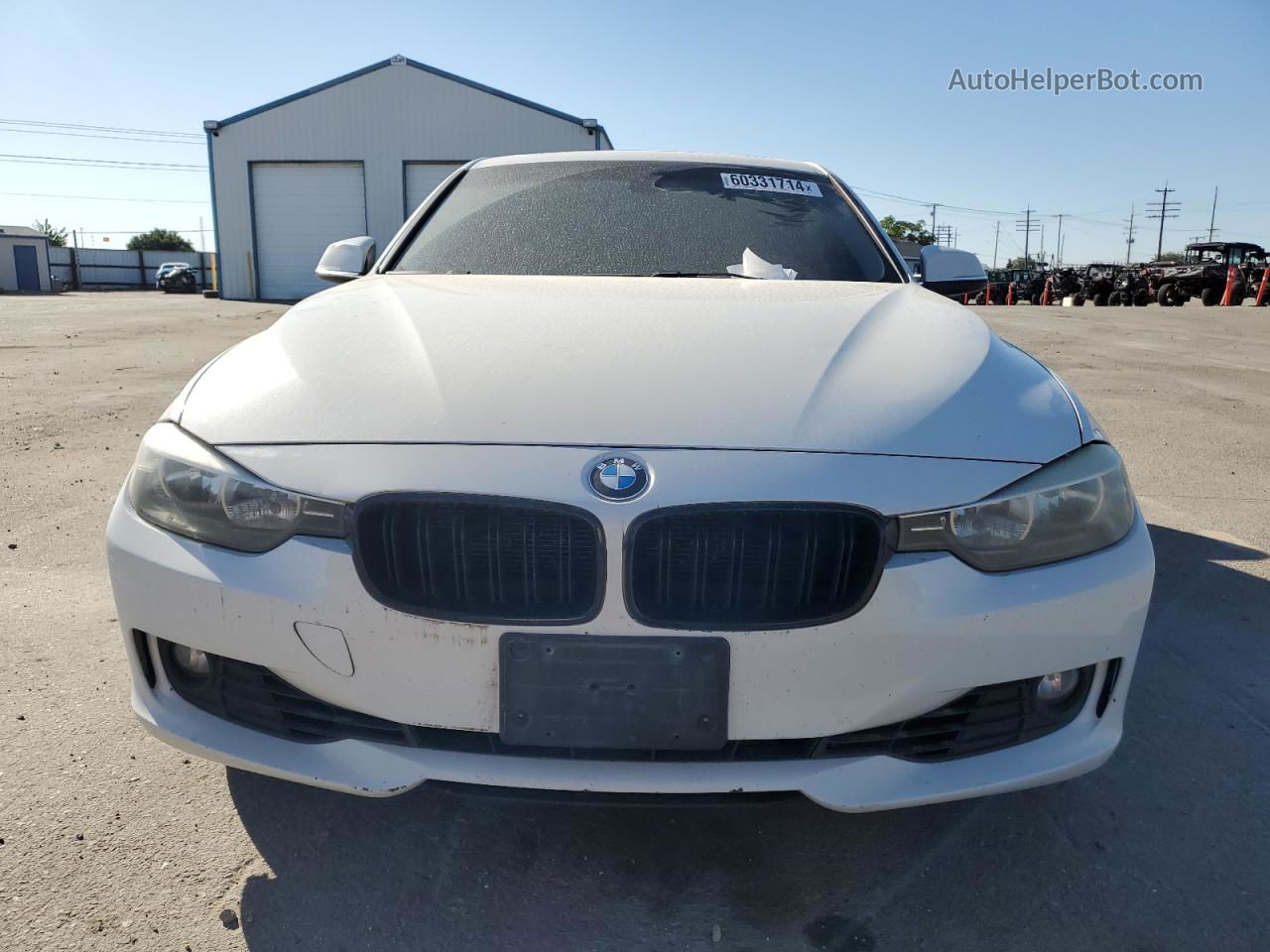 2014 Bmw 328 I Sulev White vin: WBA3C1C55EK110617