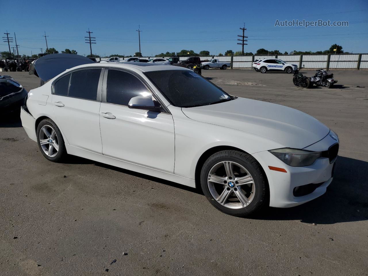 2014 Bmw 328 I Sulev White vin: WBA3C1C55EK110617