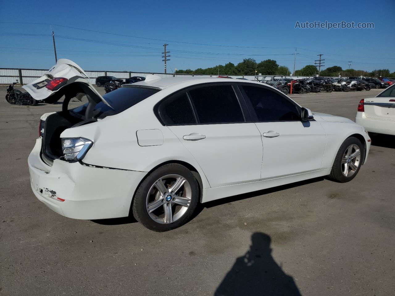 2014 Bmw 328 I Sulev White vin: WBA3C1C55EK110617