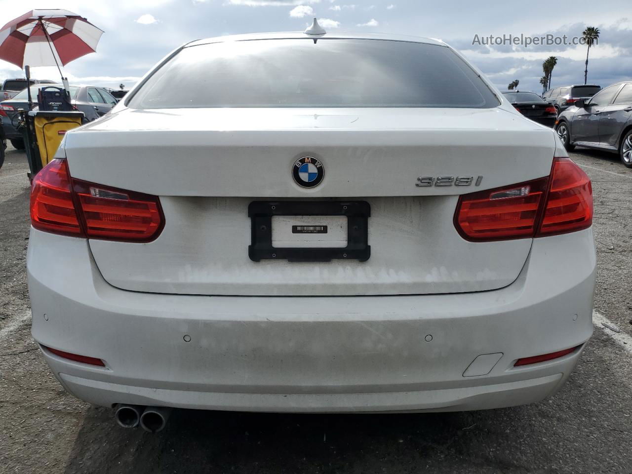 2015 Bmw 328 I Sulev White vin: WBA3C1C55FK123627