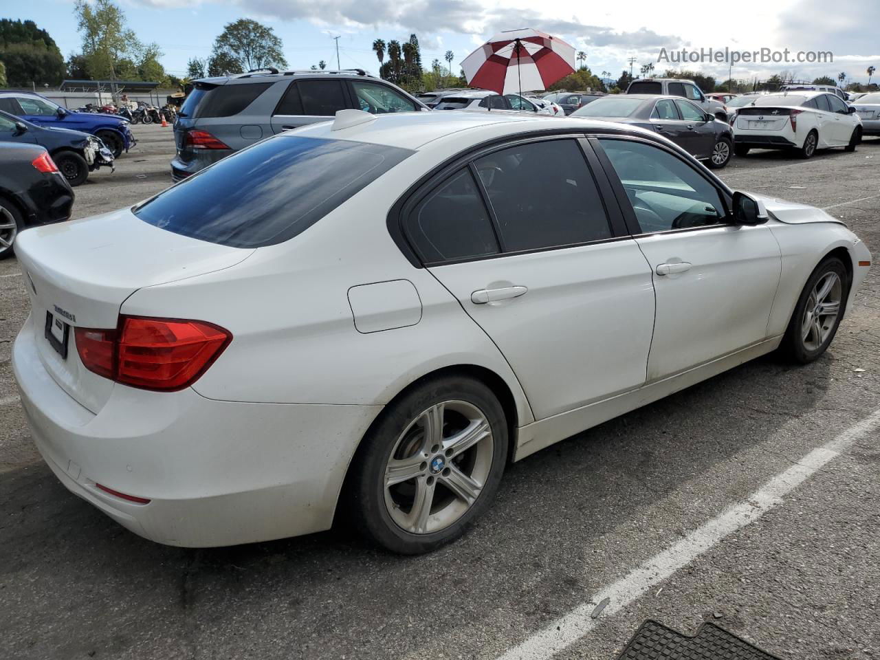 2015 Bmw 328 I Sulev White vin: WBA3C1C55FK123627