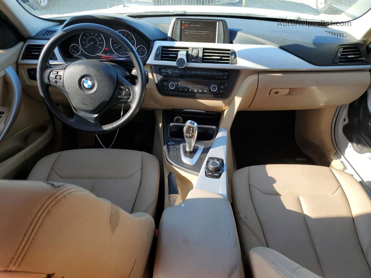 2012 Bmw 328 I Sulev Белый vin: WBA3C1C56CF433550