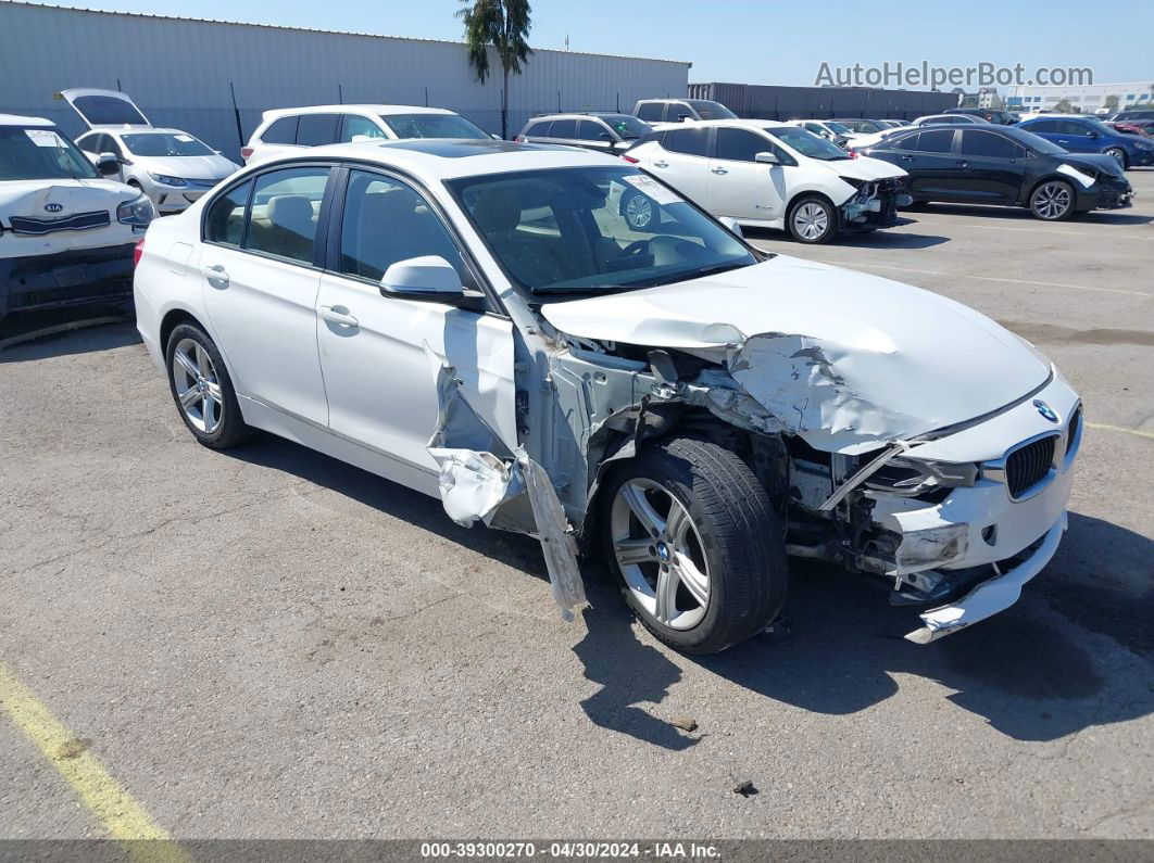 2014 Bmw 328i   White vin: WBA3C1C56EK109640