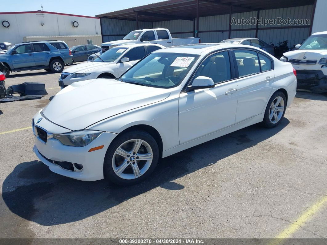 2014 Bmw 328i   White vin: WBA3C1C56EK109640