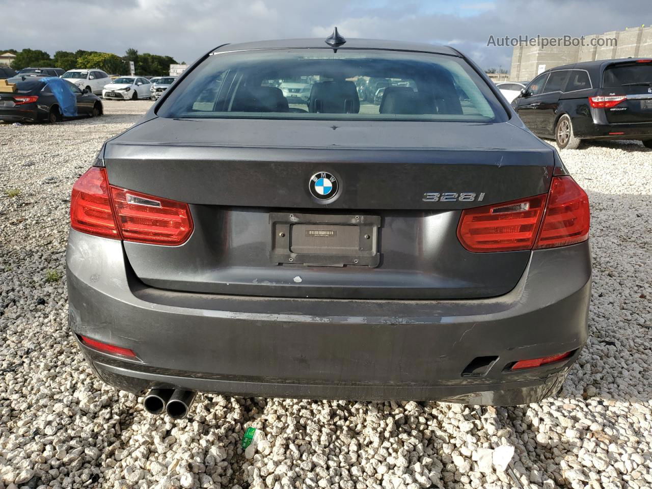 2014 Bmw 328 I Sulev Charcoal vin: WBA3C1C56EK113865