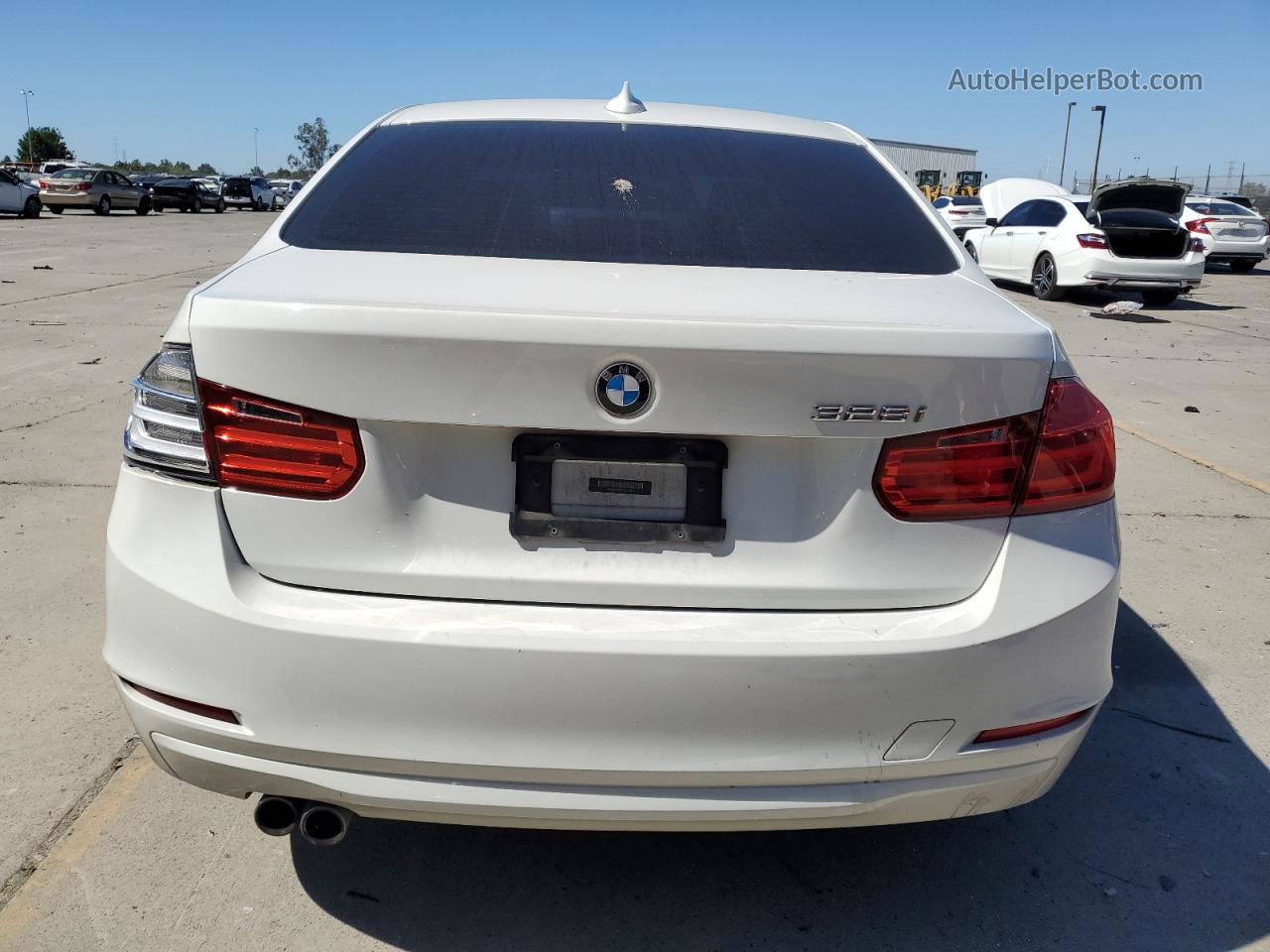 2014 Bmw 328 I Sulev White vin: WBA3C1C56EK116023