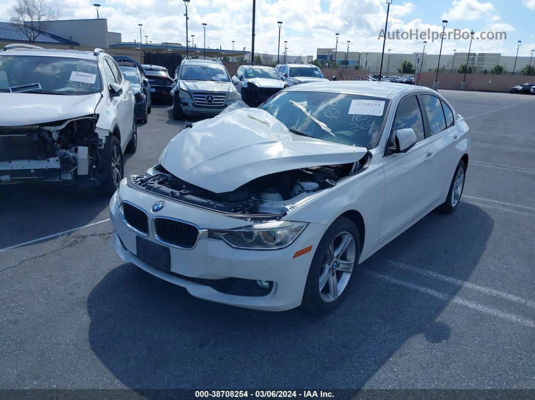 2015 Bmw 328i   White vin: WBA3C1C56FK118310