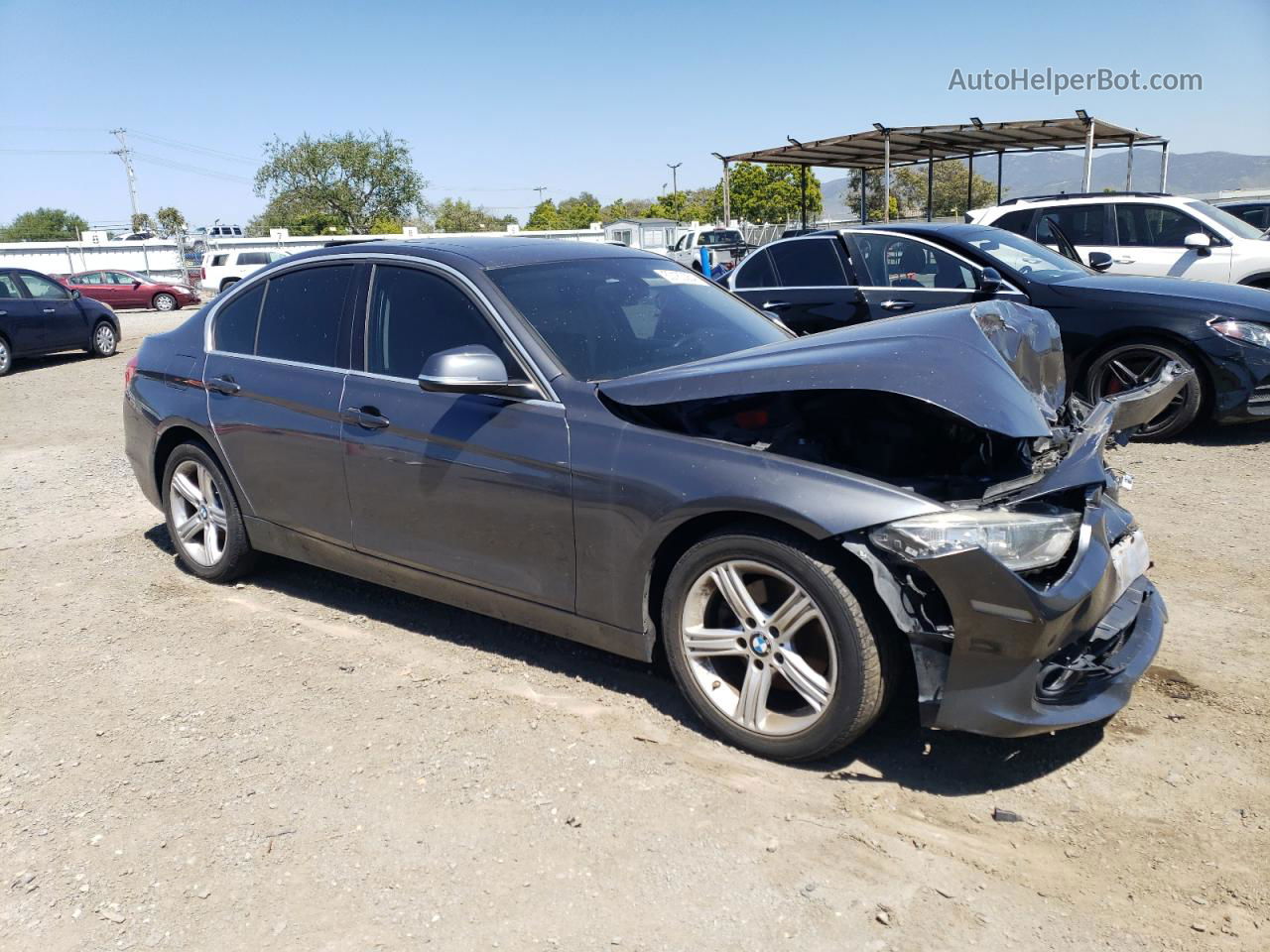 2015 Bmw 328 I Sulev Gray vin: WBA3C1C56FK118811