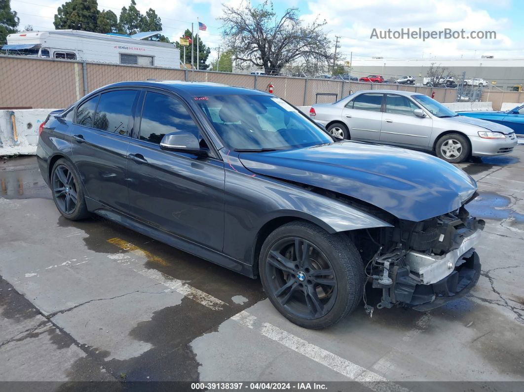 2015 Bmw 328i Gray vin: WBA3C1C56FK121806