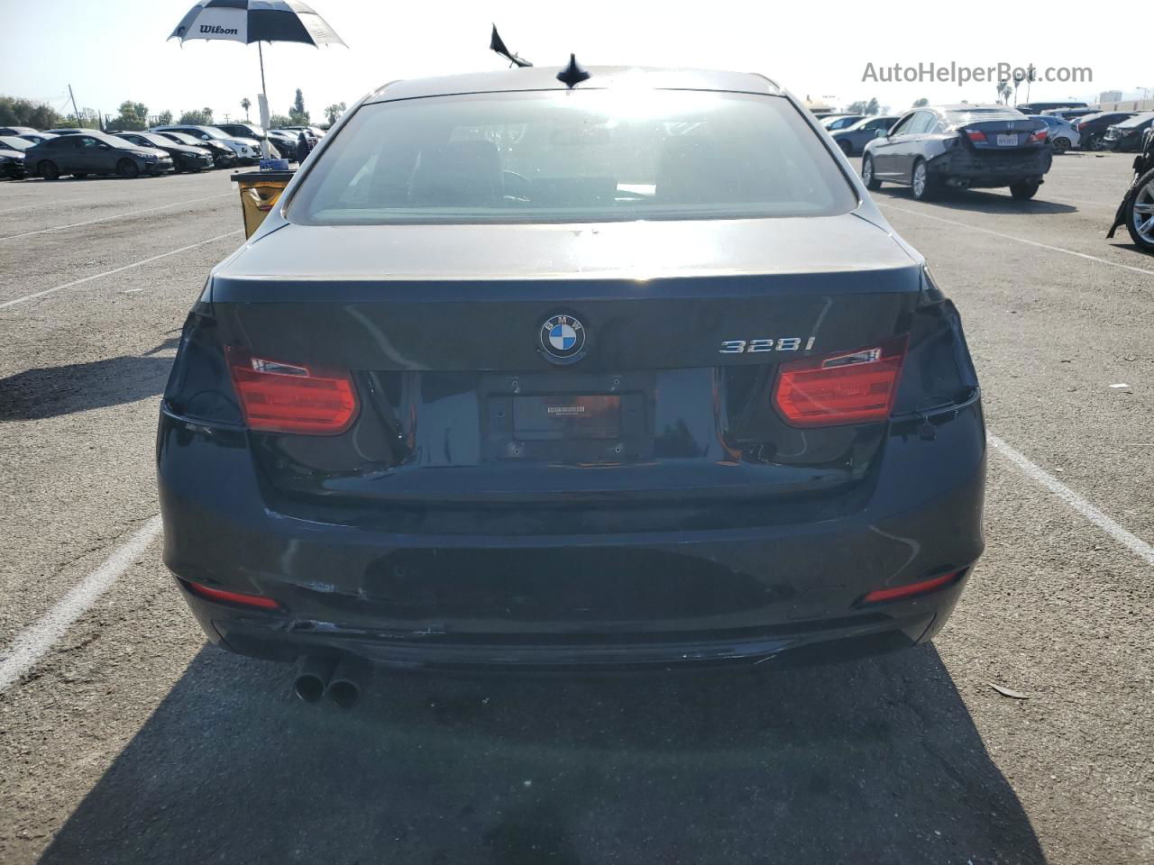 2015 Bmw 328 I Sulev Black vin: WBA3C1C56FK122342