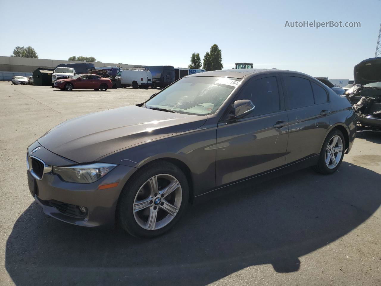 2013 Bmw 328 I Sulev Серый vin: WBA3C1C57DF436801