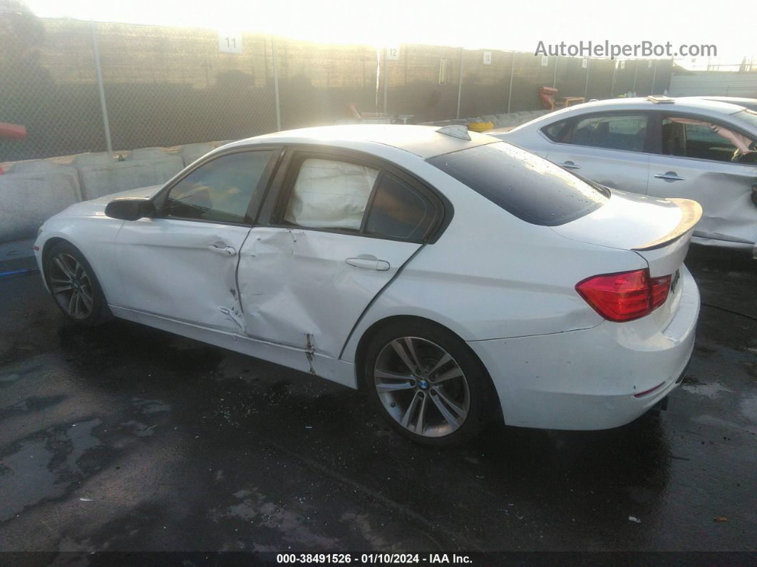 2013 Bmw 328i White vin: WBA3C1C57DF440007