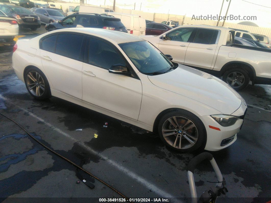 2013 Bmw 328i White vin: WBA3C1C57DF440007