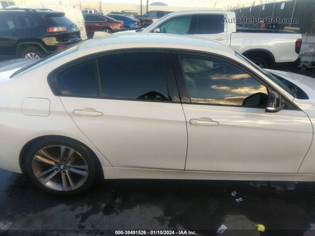 2013 Bmw 328i White vin: WBA3C1C57DF440007