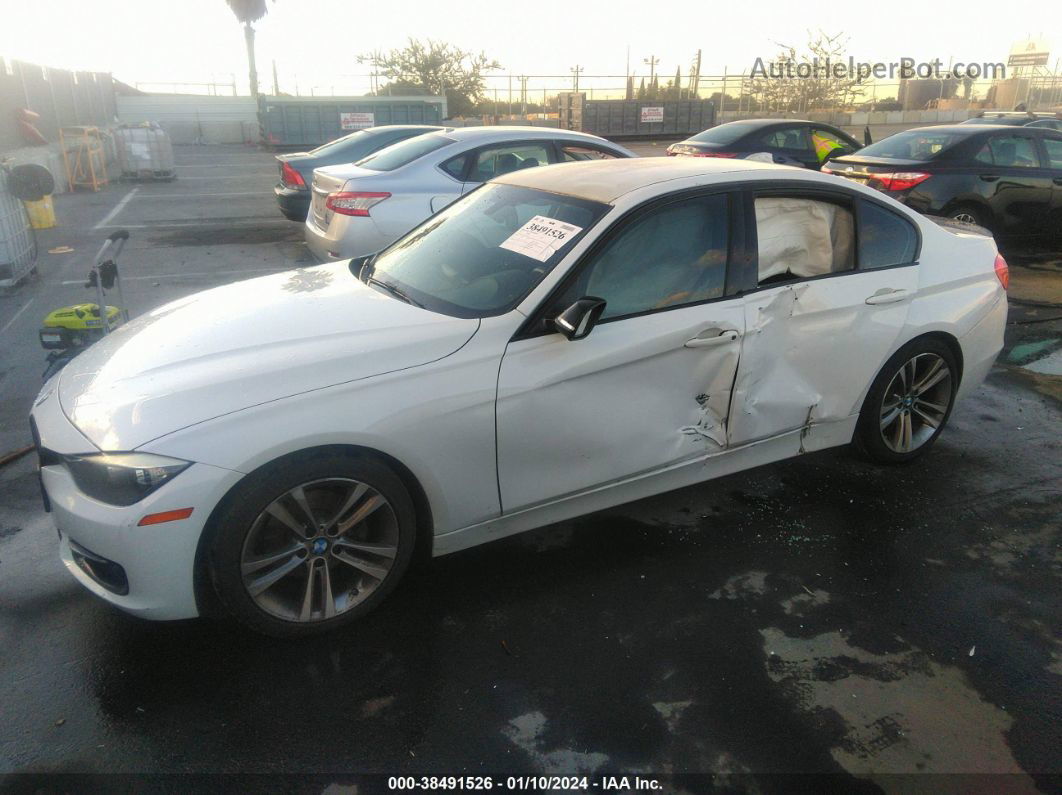 2013 Bmw 328i White vin: WBA3C1C57DF440007