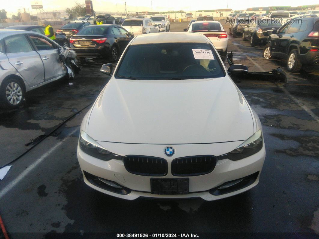 2013 Bmw 328i White vin: WBA3C1C57DF440007