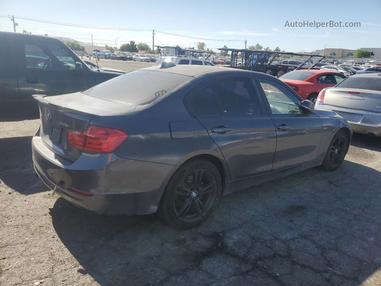 2014 Bmw 328 I Sulev Gray vin: WBA3C1C57EK106231