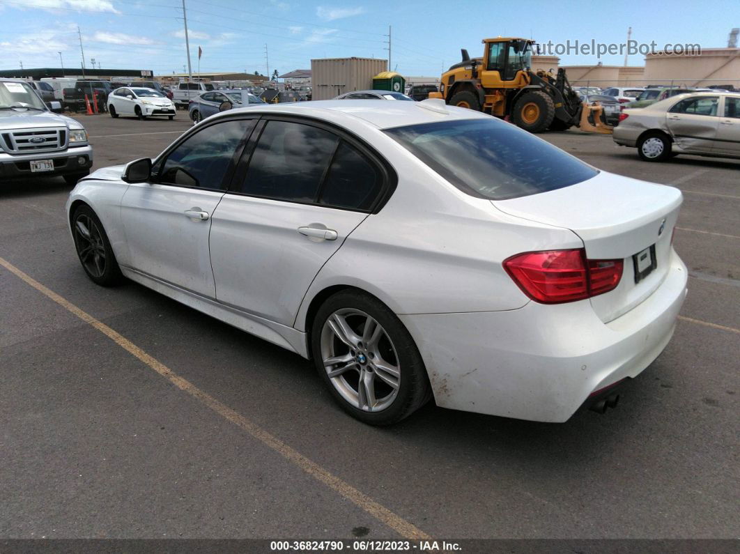 2014 Bmw 3 Series 328i White vin: WBA3C1C57EK106309