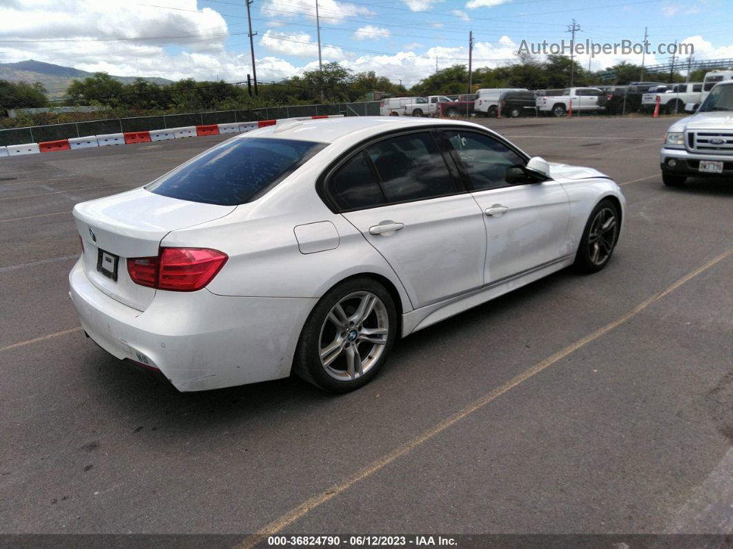 2014 Bmw 3 Series 328i White vin: WBA3C1C57EK106309