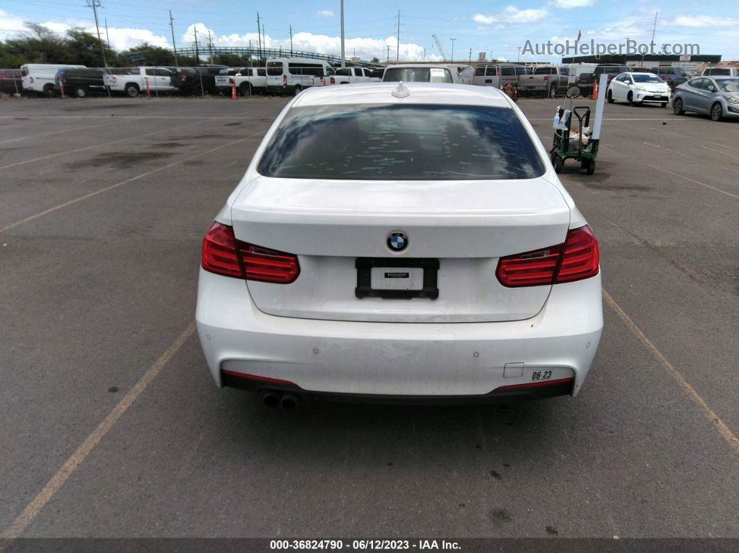 2014 Bmw 3 Series 328i White vin: WBA3C1C57EK106309